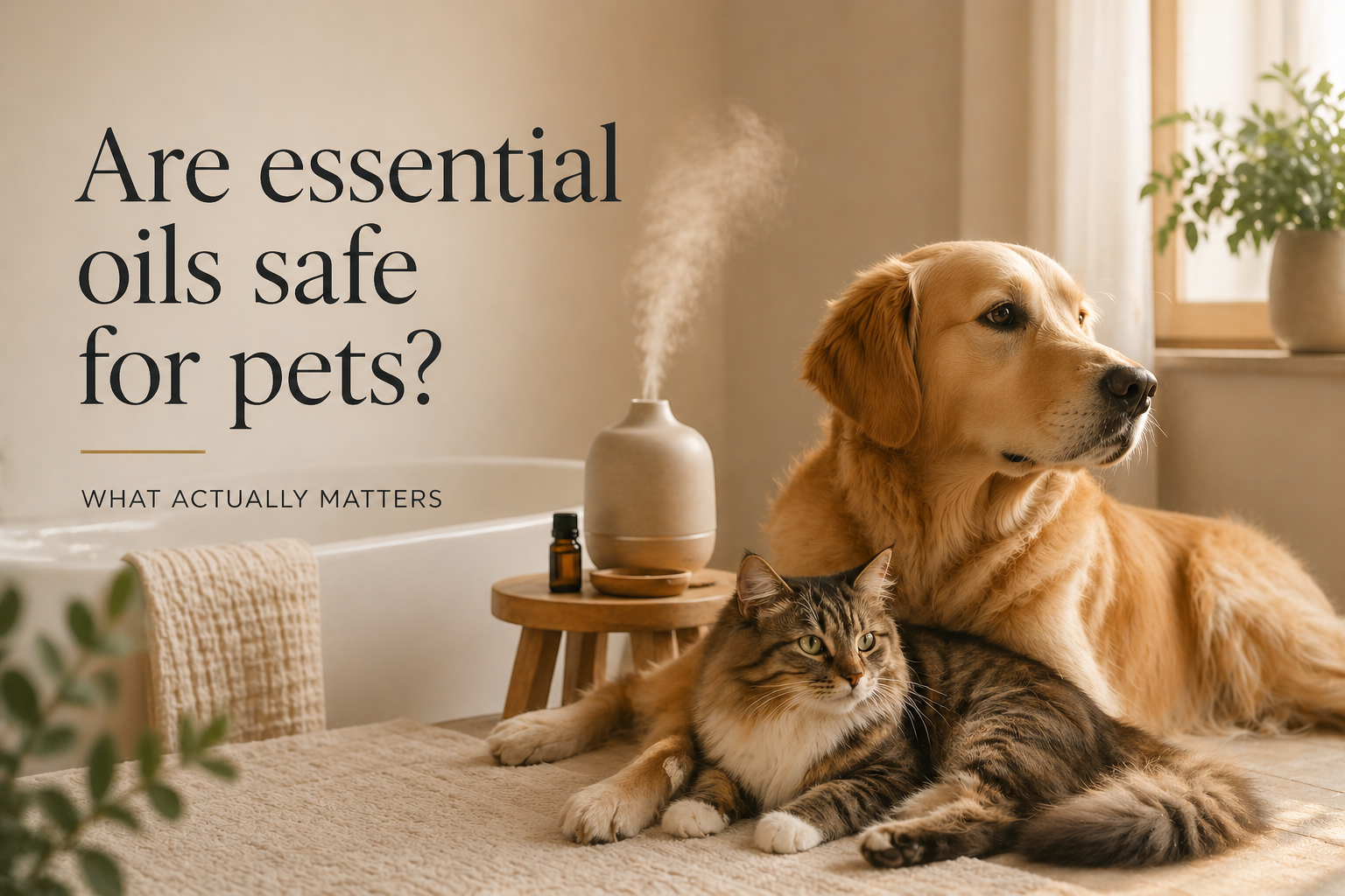 Are essential oils safe for pets?